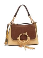 Matchesfashion.com See By Chlo - Joan Mini Leather And Suede Cross-body Bag - Womens - Beige Multi