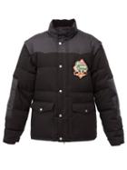 Matchesfashion.com Gucci - Logo-patch Cotton-blend Down Jacket - Mens - Black