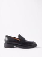 Gianvito Rossi - Harris Leather Loafers - Womens - Black