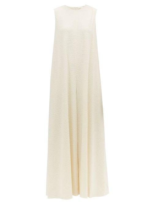 Matchesfashion.com The Row - Zooey Wide Leg Boucl Jumpsuit - Womens - Cream