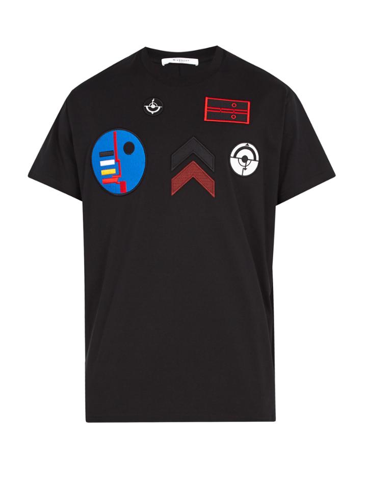 Givenchy Columbian-fit Badge-appliqu Cotton T-shirt