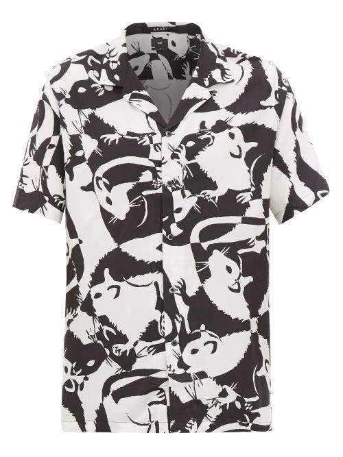 Matchesfashion.com Ksubi - Klub Rat Twill Shirt - Mens - Black