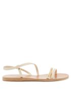 Ancient Greek Sandals - Goudi Leather Sandals - Womens - Gold