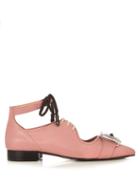 Toga Western Buckle-embellished Leather Shoes