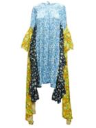 Matchesfashion.com Vetements - Panelled Floral-print Satin-jacquard Dress - Womens - Multi