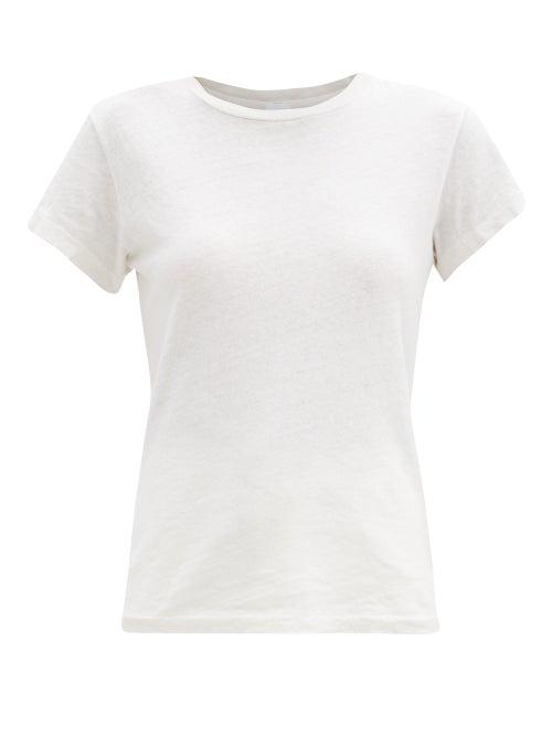 Matchesfashion.com Re/done Originals - 1960s Cotton-jersey T-shirt - Womens - Ivory