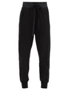 Matchesfashion.com Ann Demeulemeester - Poplin-trimmed Jersey Track Pants - Womens - Black