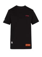 Matchesfashion.com Heron Preston - Logo Embroidered T Shirt - Mens - Black