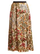 Redvalentino Floral-embroidered Macram Skirt