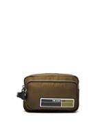 Matchesfashion.com Prada - Logo Patch Nylon Pouch - Mens - Khaki