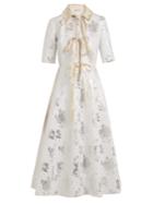 Emilia Wickstead Hugo Floral-brocade Cotton-blend Dress