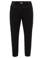 Dolce & Gabbana - Stretch-cotton Tapered-leg Trousers - Mens - Black