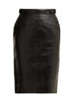 Matchesfashion.com Acne Studios - Leather Pencil Skirt - Womens - Black