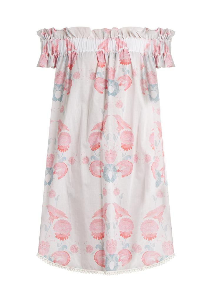 Athena Procopiou Twilight's Love Flowers Cotton Dress