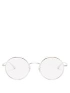 Matchesfashion.com The Row - X Oliver Peoples After Midnight Round Glasses - Womens - Silver