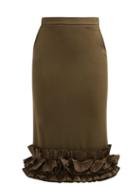 Matchesfashion.com Max Mara - Zircone Skirt - Womens - Khaki