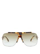Matchesfashion.com Victoria Beckham - Aviator Tortoiseshell-acetate And Metal Sunglasses - Womens - Brown Multi