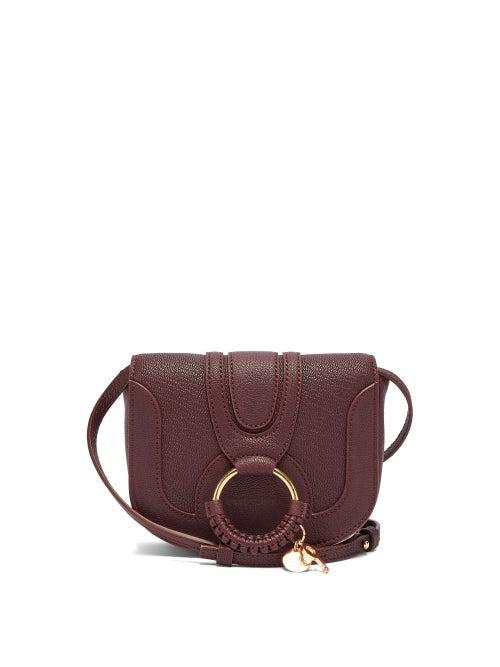 Matchesfashion.com See By Chlo - Hana Mini Leather Cross Body Bag - Womens - Burgundy