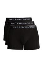 Matchesfashion.com Polo Ralph Lauren - Set Of Three Cotton Blend Boxer Briefs - Mens - Black