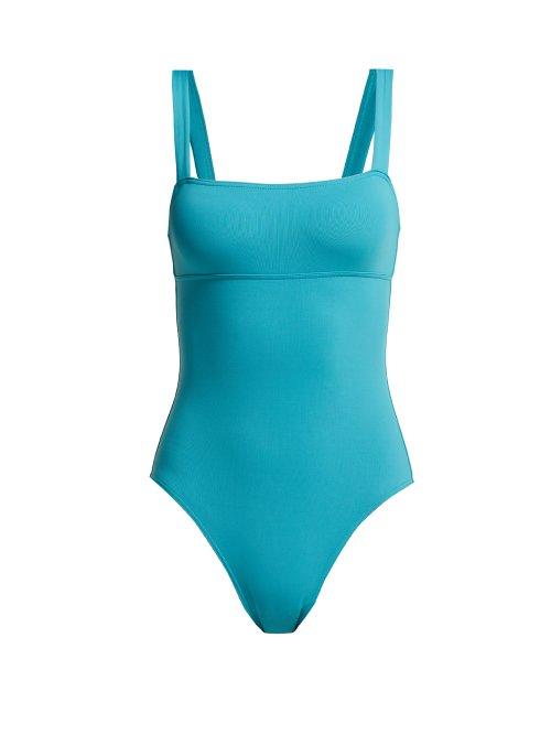 Matchesfashion.com Eres - Alibi Gathered Swimsuit - Womens - Blue