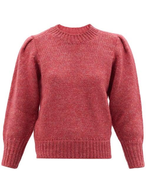 Isabel Marant - Emma Puffed-sleeve Sweater - Womens - Pink