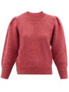 Isabel Marant - Emma Puffed-sleeve Sweater - Womens - Pink