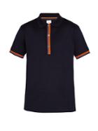 Paul Smith Striped-placket Cotton-piqu Polo Shirt