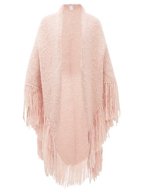 Matchesfashion.com Gabriela Hearst - Lauren Tasselled Cashmere Wrap - Womens - Pink
