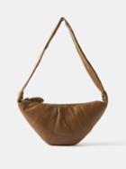 Lemaire - Croissant Medium Leather Cross-body Bag - Mens - Olive Green