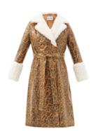 Matchesfashion.com Stand Studio - Genesis Leopard-print Faux Leather Coat - Womens - Leopard