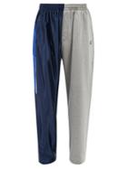 Balenciaga - Hybrid Jersey Track Pants - Mens - Blue