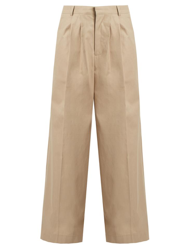 Raey Wide-leg Cotton Chino Trousers
