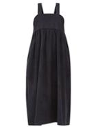 Cawley Studio - Elba Cotton-corduroy Midi Dress - Womens - Navy