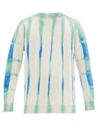 Matchesfashion.com The Elder Statesman - Beetle Tie-dyed Cashmere Sweater - Mens - Cream Multi