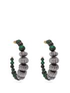 Matchesfashion.com Etro - Beaded Hoop Earrings - Womens - Green