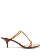 Matchesfashion.com Valentino - Rockstud No Limit Leather Sandals - Womens - Tan