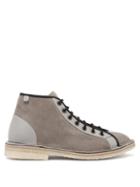 Matchesfashion.com Lanvin - Suede Lace Up Boots - Mens - Grey
