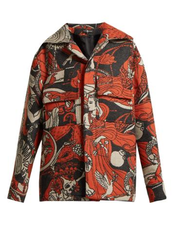 Edward Crutchley Wool-blend Jacquard Jacket