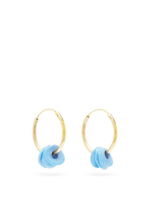 Matchesfashion.com Completedworks - The Remains Of A Dream 18kt Gold-vermeil Earrings - Womens - Blue