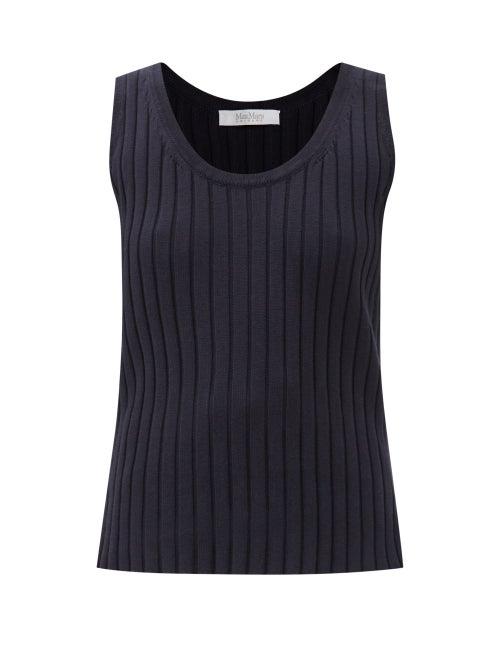 Max Mara Leisure - Fetta Tank Top - Womens - Navy