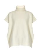 See By Chloé Roll-neck Whipstich-edged Wool Poncho