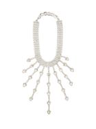 Matchesfashion.com Alessandra Rich - Crystal Hearts Choker - Womens - Crystal