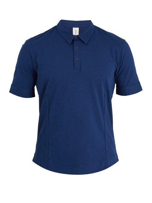 Matchesfashion.com S0rensen - Driver Point Collar Cotton Jersey Polo Shirt - Mens - Navy