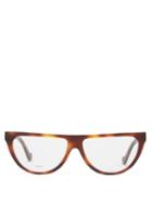 Matchesfashion.com Loewe - D-frame Acetate Glasses - Womens - Tortoiseshell