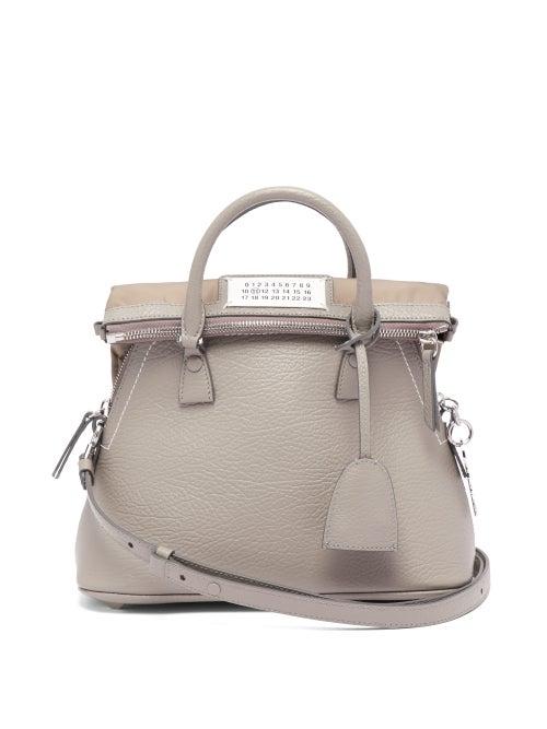 Matchesfashion.com Maison Margiela - 5ac Small Grained Leather Shoulder Bag - Womens - Grey