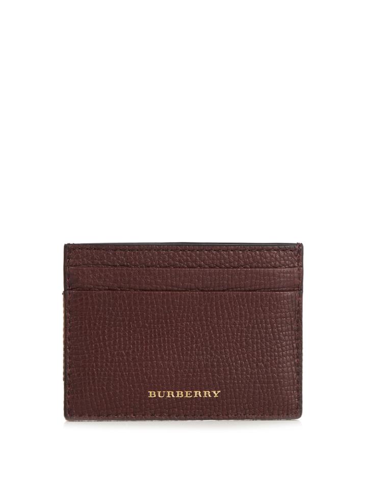 Burberry Sandon Grained-leather Cardholder
