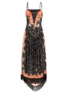 Matchesfashion.com Paco Rabanne - Fringed-hem Floral-print Crepe Dress - Womens - Multi