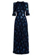 The Vampire's Wife Cate Floral Fil Coup Midi Dress