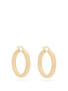 Matchesfashion.com Bottega Veneta - Medium Gold-plated Hoop Earrings - Womens - Gold