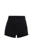 Matchesfashion.com Dolce & Gabbana - High-rise Knitted-cashmere Shorts - Womens - Black